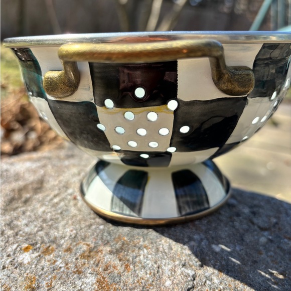 Mackenzie Childs Courtly Check Small Colande - Picture 4 of 5